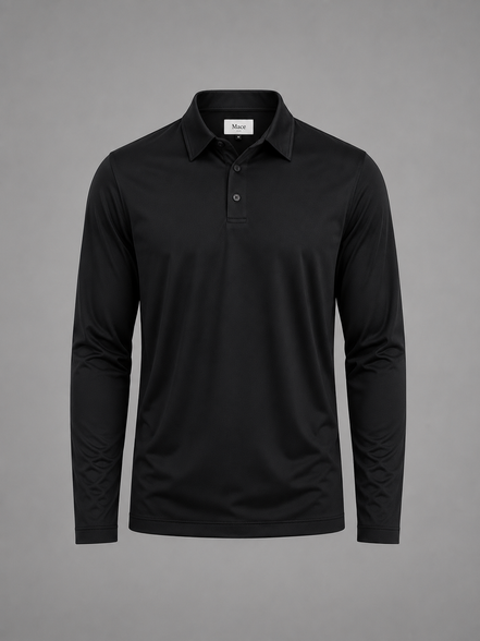 POLO GLANS LANGE MOUW