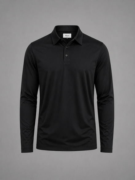 POLO GLANS LANGE MOUW